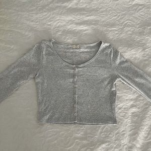 Brandy Melville Long Sleeve Button Up Zelly Top